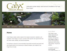 Tablet Screenshot of calyxlandscape.com